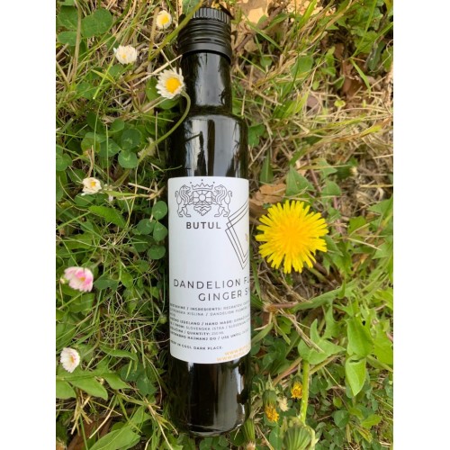 Dandelion Flower Syrup with Ginger
